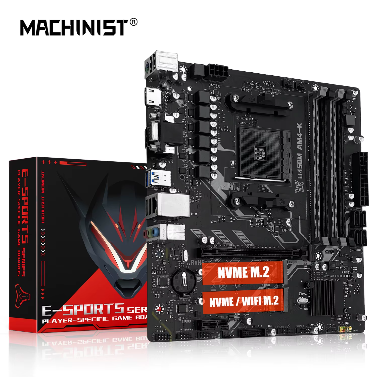 MACHINIST B450M-AM4-K (CPU Ryzen 1-5)